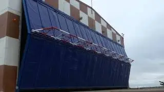 Подъемно-складчатые ворота