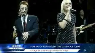 Funeral of Bee Gee Robin Gibb takes place today