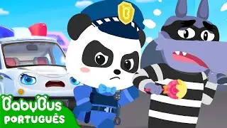 Policial Por Um Dia 👮 | O Pequeno Policial Kiki | Canção de Policial | BabyBus Português