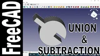 FreeCAD: Union / Subtract Sketch Geometry from another