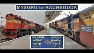 MYSURU to KACHEGUDA : Journey in 12786 Express behind classic ALCO Twins | Indian Railways