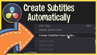 Create Automatic Video Subtitles with Davinci Resolve Studio in Seconds!