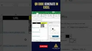 How to generate #qrcode in #excel  | #shorts #ytshorts #shortfeed #exceltips