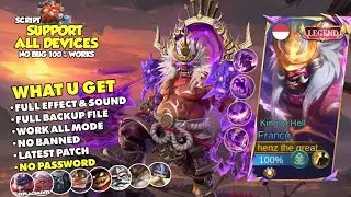 NEW! Script Skin Franco Legend King of Hell No Password - Full Effect & Sound With Logo - Latest