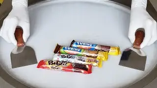 Candy Bars Ice Cream Rolls Satisfying Tapping & Scratching Sounds