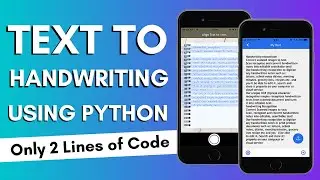 Text to Handwriting Using Python | Text to Handwriting Converter Using Python | By CodeWithShani