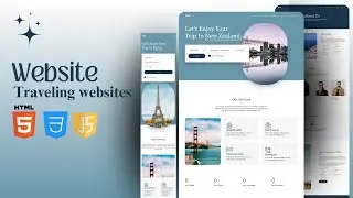 Traveling Website Design: HTML, CSS & JS (Free Source Code)