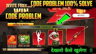 HOW TO SOLVE INVALID INVITATIONAL CODE PROBELM IN FREE FIRE NEW EVENT FREE FIRE 9 DIGIT CODE PROBLEM