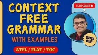 CONTEXT FREE GRAMMAR IN AUTOMATA THEORY || CFG IN ATFL || TOC || AUTOMATA THEORY