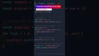 JavaScript Essential Array Tips #webdevelopment #coding #nodejs