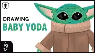 Draw BABY YODA with Me! - 5 Simple Steps