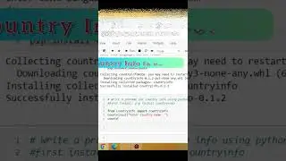 Find Country Info In Python 