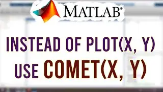 Instead of Plot, use Comet in MATLAB 😇 | MATLAB 