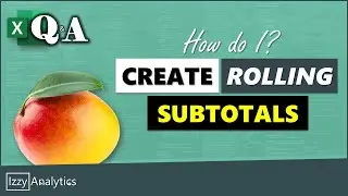 Create Rolling COUNTS or SUBTOTALS | Excel Tips