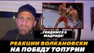 Реакция Волкановски на победу Топурии / Топурия - Холлоуэй | FightSpaceMMA