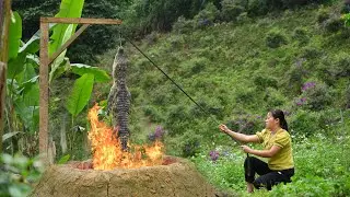 Grilled Crocodile to Celebrate with his Sister - Make a Bamboo Dome to Grow Zucchini, Part 6