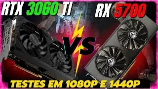 RTX 3060 TI vs RX 5700 - testes em 9 Games - 1080P | 2K