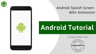 Android Splash Screen with Animation | android studio tutorial - splash screen animation | Android