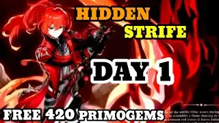 New Event Hidden Strife guide Day 1 - Genshin Impact