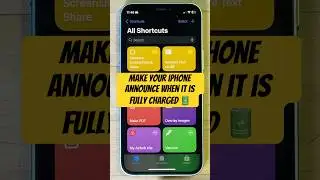 Make Your iPhone Announce When it is Fully Charged 📢🔋