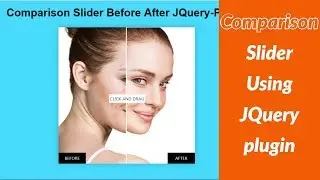 Comparison Slider  After & Before Using  JQuery-Plugin