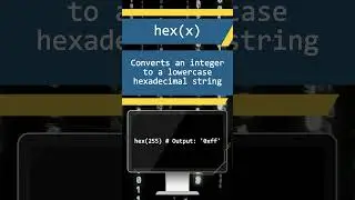 Mastering Python's hex() Function #pythonic #coding #phython #pythonprogramming #css #python