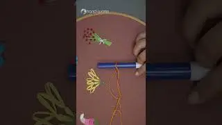 Quick Embroidery Flower #diy