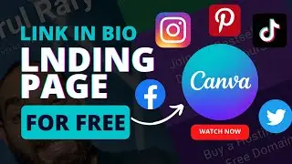 Make a Link in Bio LANDING PAGE to Promote AFFILIATE LINKS with CANVA