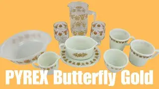 Vintage PYREX Butterfly Gold Collection