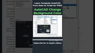 AutoCAD Change Background Color #Shorts