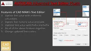 AutoCAD Plugin: CAD MAN Text Editor