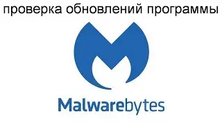 Антивирус Malwarebytes — проверка наличия обновлений программы.