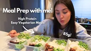 EASY, HIGH PROTEIN VEGETARIAN MEAL PREP: Tofu Scramble, Pasta Salad + Tempeh Rice Bowls
