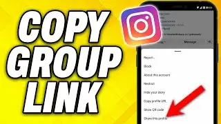 How To Copy Instagram Group Link 2024