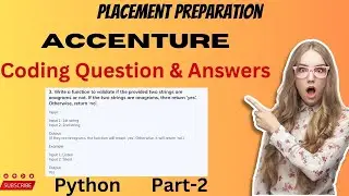 Accenture Coding Question & Answer |Python  | Part-2 | @codewithvikas