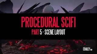 Procedural Sci-Fi Landscape - Blender 2.8 - Part 5: Scene Layout