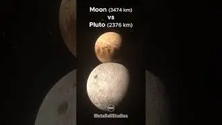 Moon vs Pluto in perspective! 🤯🌙