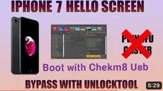 iPhone 7 /8 to X Hello Screen bypass iCloud Bypass 🔥💻🔐✅2023 by Unlock Tool Free…..