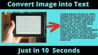 How to Convert Image into an Editable Text File | Image to Text