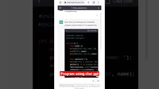 program using chat gpt #shorts