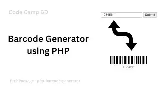 How to Make Simple Barcode Generator using PHP || PHP Package #php-barcode-generator #code_camp_bd