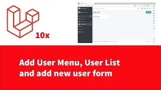 Laravel 10 - Add User menu, show user list, and create user form - Part 5