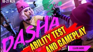 New Character Dasha Ability Test | Free Fire New Character Dasha Skill Test and Gameplay,