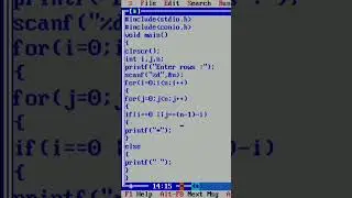 Print Number 7 in C Programming language// Turbo C/C++ 