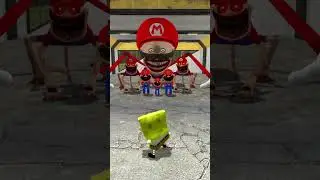 CHOOSE FAVORITE MARIO SPONGE BOB ZOONOMALY HUGGY POU TAPES FAMILY - GARAGES in Garry's Mod !