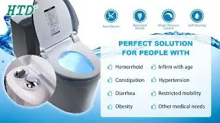 Get HTD Bidet Fresh Water Spray Non-Electric Mechanical Bidet Toilet Attachment EB7601