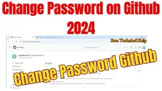 how to change github account password | How To Change password on Github 2024