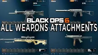 All Weapons Attachments in Black Ops 6 Gunsmith Showcase