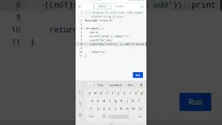 program to check even-odd number without using if-else statement  