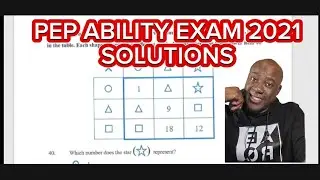 Pep ability exam 2021 solutions fully explained 